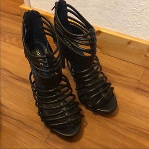 Torrid cages strapped heels